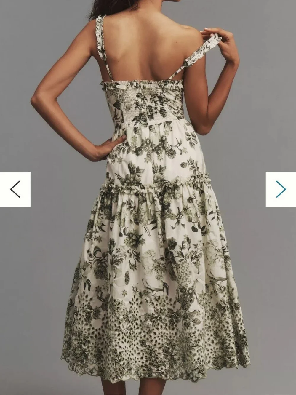 FLAWED! By Anthropologie Sweetheart A-line Midi Dress Size Small - Picture 5 of 10